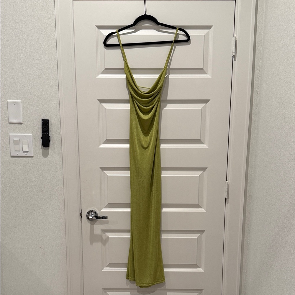 SHEIN Olive Backless Women's Dress